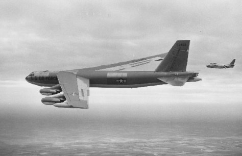 B52 with F86 chase plane